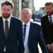 Peter Murrell arrives at court in Edinburgh during embezzlement proceedings - Jane Barlow/PA via AP