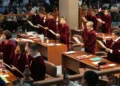 Philippine senators convene as impeachment court for Vice President Sara Duterte - AP Photo/Aaron Favila