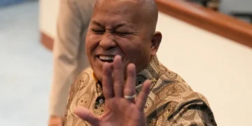 Philippine Senator Ronald dela Rosa during ongoing ICC arrest controversy - AP Photo/Aaron Favila