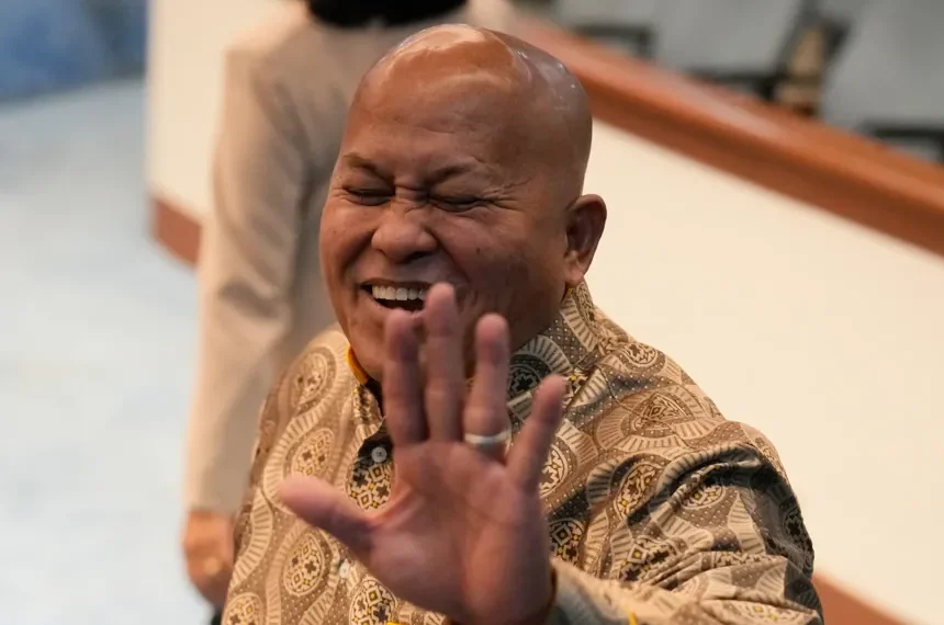 Philippine Senator Ronald dela Rosa during ongoing ICC arrest controversy - AP Photo/Aaron Favila