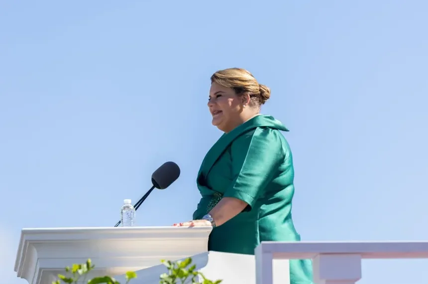 Puerto Rico Governor Jenniffer González addressing infrastructure and energy shortages - AP Photo/Alejandro Granadillo, File