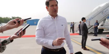 Marco Rubio during diplomatic meetings in India - AP Photo/Julia Demaree Nikhinson, Pool