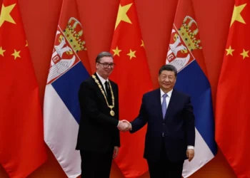 Serbian President Aleksandar Vucic meets Chinese President Xi Jinping in Beijing - Tingshu Wang, Pool Photo via AP