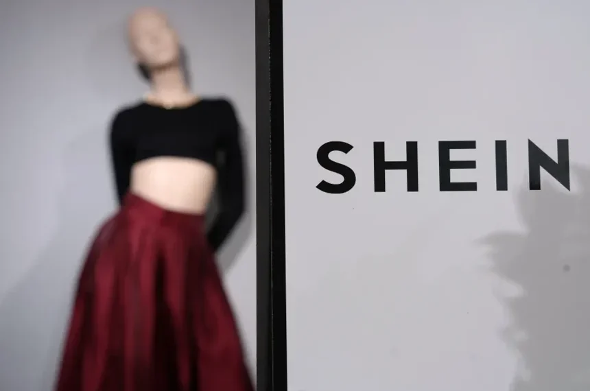 Shein and Everlane logos representing proposed fashion industry acquisition - AP Photo/Aurelien Morissard, File