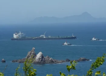 Oil tanker transits strategic Strait of Hormuz shipping corridor safely - AP Photo/Ahn Young-joon