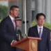 Paraguay and Taiwan leaders meet during diplomatic ceremony in Taipei - AP Photo/Chiang Ying-ying