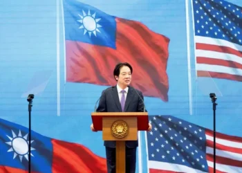 Taiwan and United States flags amid debate over delayed arms sales - Taiwan Presidential Office via AP, File
