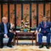 Donald Trump and Xi Jinping during talks over Taiwan and US-China relations - Evan Vucci/Pool Photo via AP