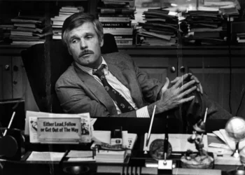 Ted Turner during his years leading CNN and cable television expansion - Nancy Mangiafico/Atlanta Journal-Constitution via AP, File