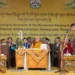 Penpa Tsering attends swearing-in ceremony in Dharamshala with the Dalai Lama - AP Photo/ Shailesh Bhatnagar