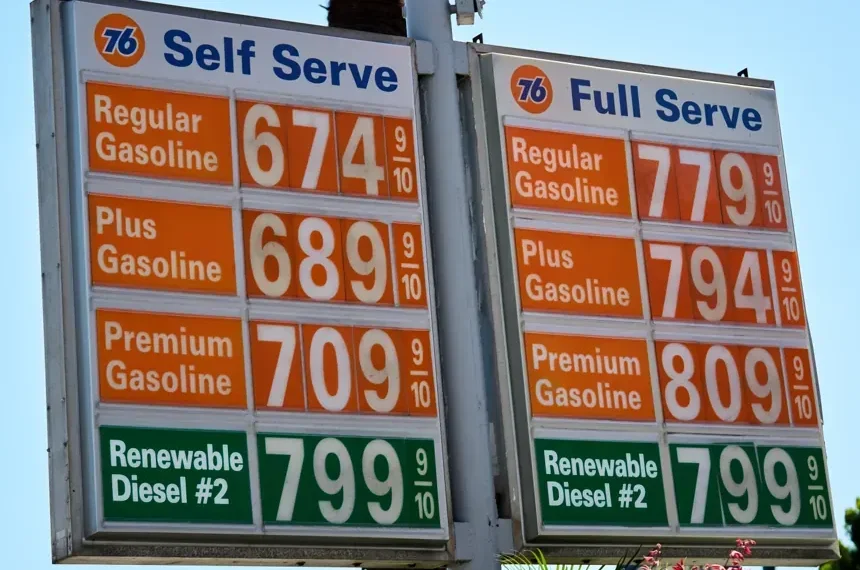 Donald Trump discusses federal gasoline tax suspension at White House - AP Photo/Damian Dovarganes