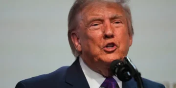 Donald Trump speaks amid escalating tensions involving Iran and Gulf allies - AP Photo/Julia Demaree Nikhinson