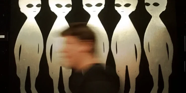 Donald Trump discussing upcoming UFO files release with officials - AP Photo/Eric Draper, File