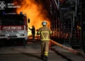 Ukrainian strike damages Russian oil port and tanker operations - Ukrainian Emergency Service via AP