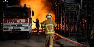 Ukrainian strike damages Russian oil port and tanker operations - Ukrainian Emergency Service via AP