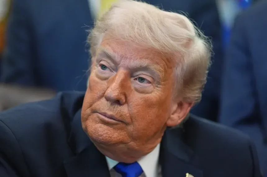 Donald Trump addressing military decision on Iran conflict termination - AP Photo/Alex Brandon