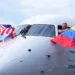 First US Venezuela direct flight arrives in Caracas airport - AP Photo/Rebecca Blackwell