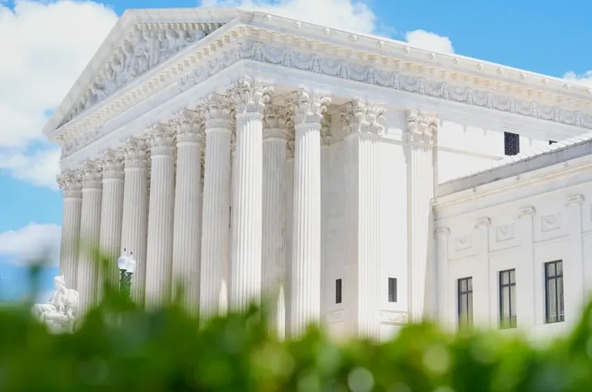 The US Supreme Court building during the Virginia redistricting case ruling - AP Photo/Mariam Zuhaib
