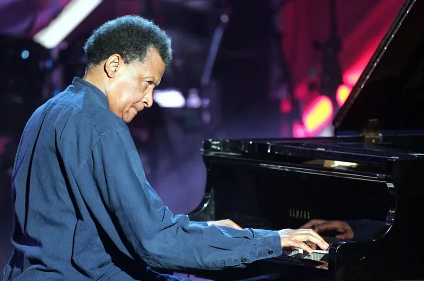 South African jazz pianist Abdullah Ibrahim performing on stage - AP Photo/Martin Meissner, File