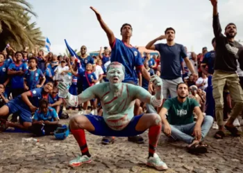 Cape Verde players celebrate historic World Cup debut against Spain - AP Photo/Queila Fernandez