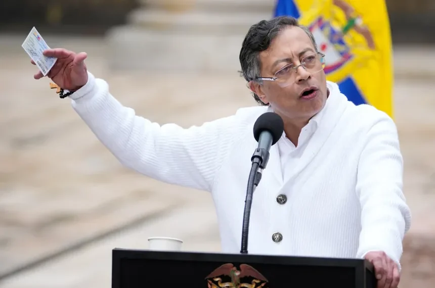 Election officials oversee vote counting in Colombia presidential election - AP Photo/Matias Delacroix