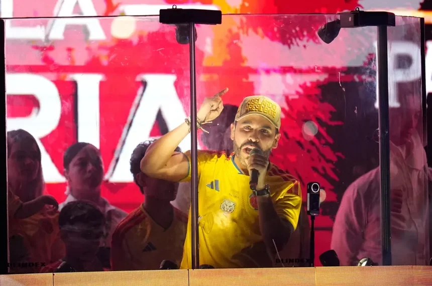 Abelardo de la Espriella addresses supporters after election victory - AP Photo/Fernando Vergara