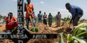 Health workers respond to Ebola outbreak in eastern Congo - AP Photo/Moses Sawasawa