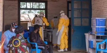 Health workers respond to Ebola outbreak in eastern Congo - AP Photo/Moses Sawasawa