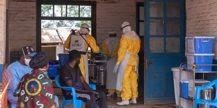 Health workers respond to Ebola outbreak in eastern Congo - AP Photo/Moses Sawasawa