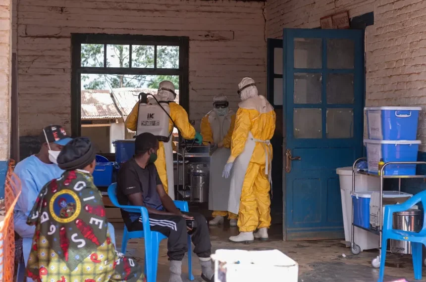 Health workers respond to Ebola outbreak in eastern Congo - AP Photo/Moses Sawasawa