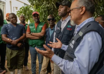 WHO chief visits Ebola treatment center in eastern Congo - AP Photo/Moses Sawasawa