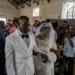 Newlyweds celebrate under Ebola restrictions in eastern Congo - AP Photo/Moses Sawasawa