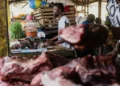 Bushmeat vendors operate at a market in Kinshasa, Congo - AP Photo/Samy Ntumba Shambuyi