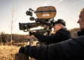 Steven Spielberg on the set of Disclosure Day - Niko Tavernise/Universal Pictures and Amblin Entertainment via AP