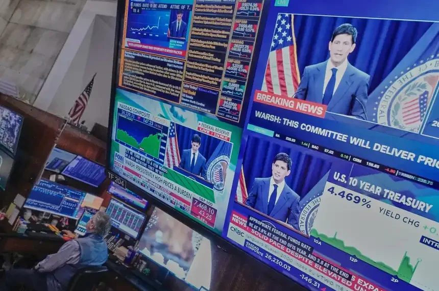 Traders monitor market movements after Federal Reserve projections release - AP Photo/Richard Drew
