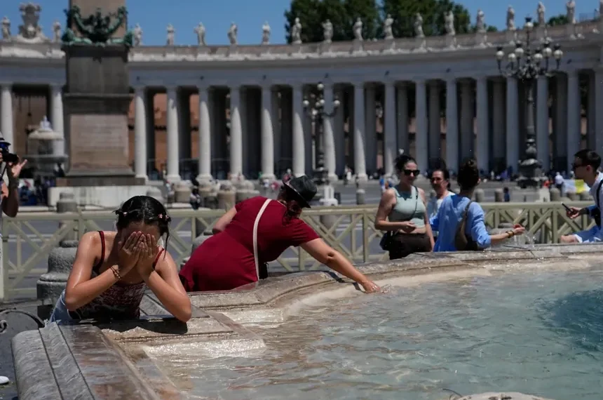 Extreme heat grips Europe as temperatures reach record-breaking levels. - AP Photo/Alessandra Tarantino