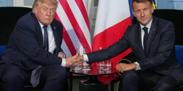 Donald Trump meets G7 leaders in France summit talks - AP Photo/Julia Demaree Nikhinson
