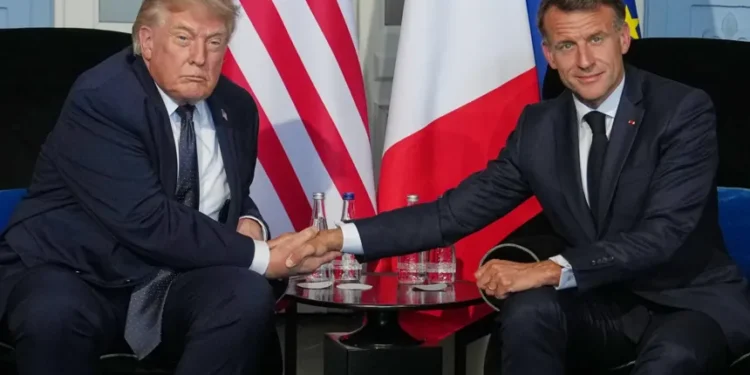 Donald Trump meets G7 leaders in France summit talks - AP Photo/Julia Demaree Nikhinson