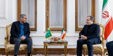 U.S. and Iranian negotiators arrive for talks in Switzerland - Iran’s Foreign Ministry, via AP