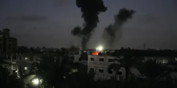 Smoke rises after reported Israeli strikes across the Gaza Strip - AP Photo/Abdel Kareem Hana