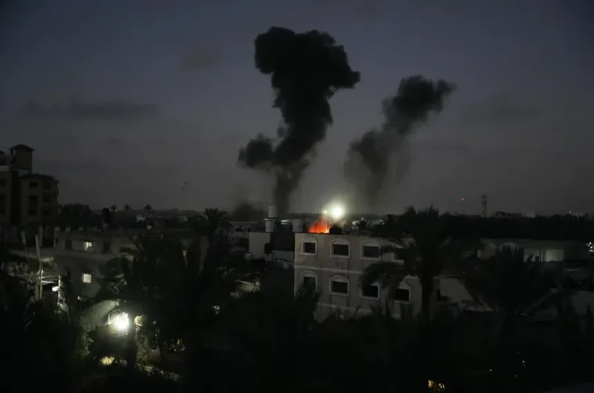 Smoke rises after reported Israeli strikes across the Gaza Strip - AP Photo/Abdel Kareem Hana
