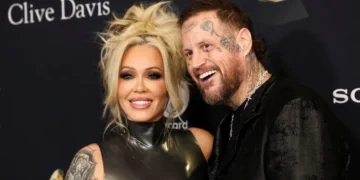 Jelly Roll and Bunnie XO during a public appearance - Mario Anzuoni/Reuters