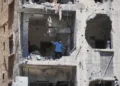 Damaged buildings in Tyre following Israeli airstrikes - AP Photo/Hassan Ammar