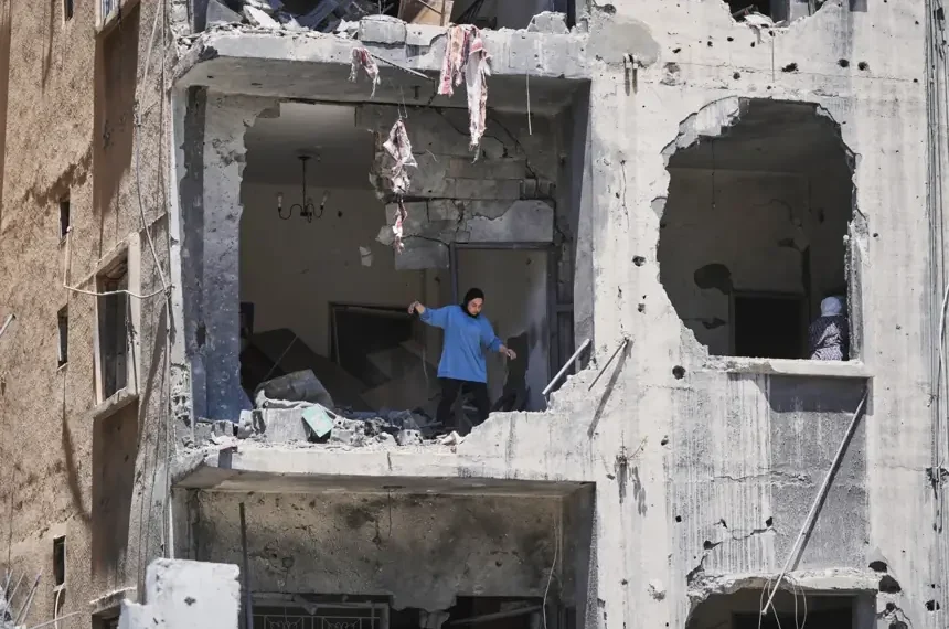 Damaged buildings in Tyre following Israeli airstrikes - AP Photo/Hassan Ammar