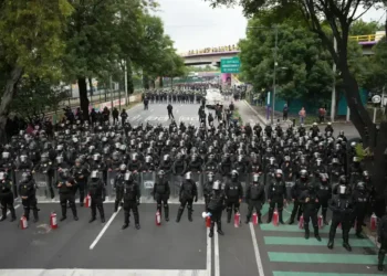Security preparations underway near Mexico City World Cup venues - AP Photo/Eduardo Verdugo