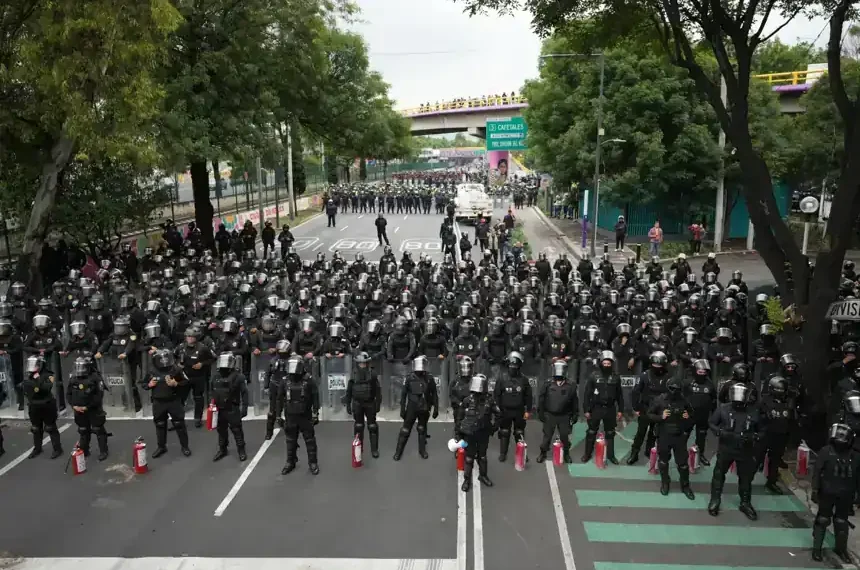 Security preparations underway near Mexico City World Cup venues - AP Photo/Eduardo Verdugo
