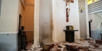 Security personnel outside church targeted in deadly Nigeria attack - AP Photo/Sunday Alamba, File