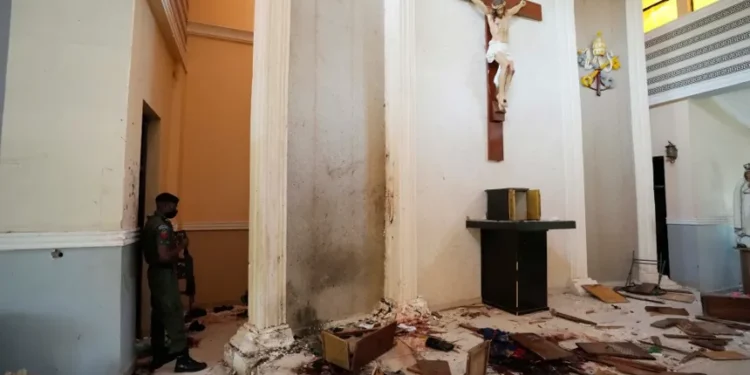 Security personnel outside church targeted in deadly Nigeria attack - AP Photo/Sunday Alamba, File