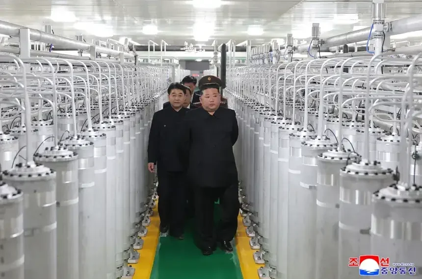 Kim Jong Un visits newly revealed nuclear fuel facility - Korean Central News Agency/Korea News Services via AP