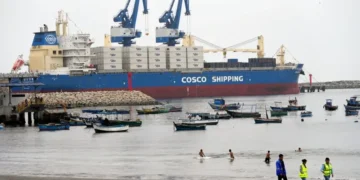 Cargo inspection scanners installed at Peru's Chancay Port - AP Photo/Silvia Izquierdo, file